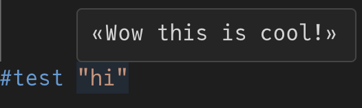 The hover now shows different text